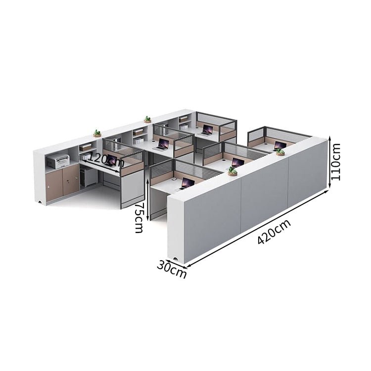 l 型 デスク オフィス　シンプルデザイン　メラミン化粧板　ワイヤレス充電器　卓上パーテーション　サイドキャビネット　シンプルデザイン　ホワイト　カスタマイズ可能　BGZ-M002