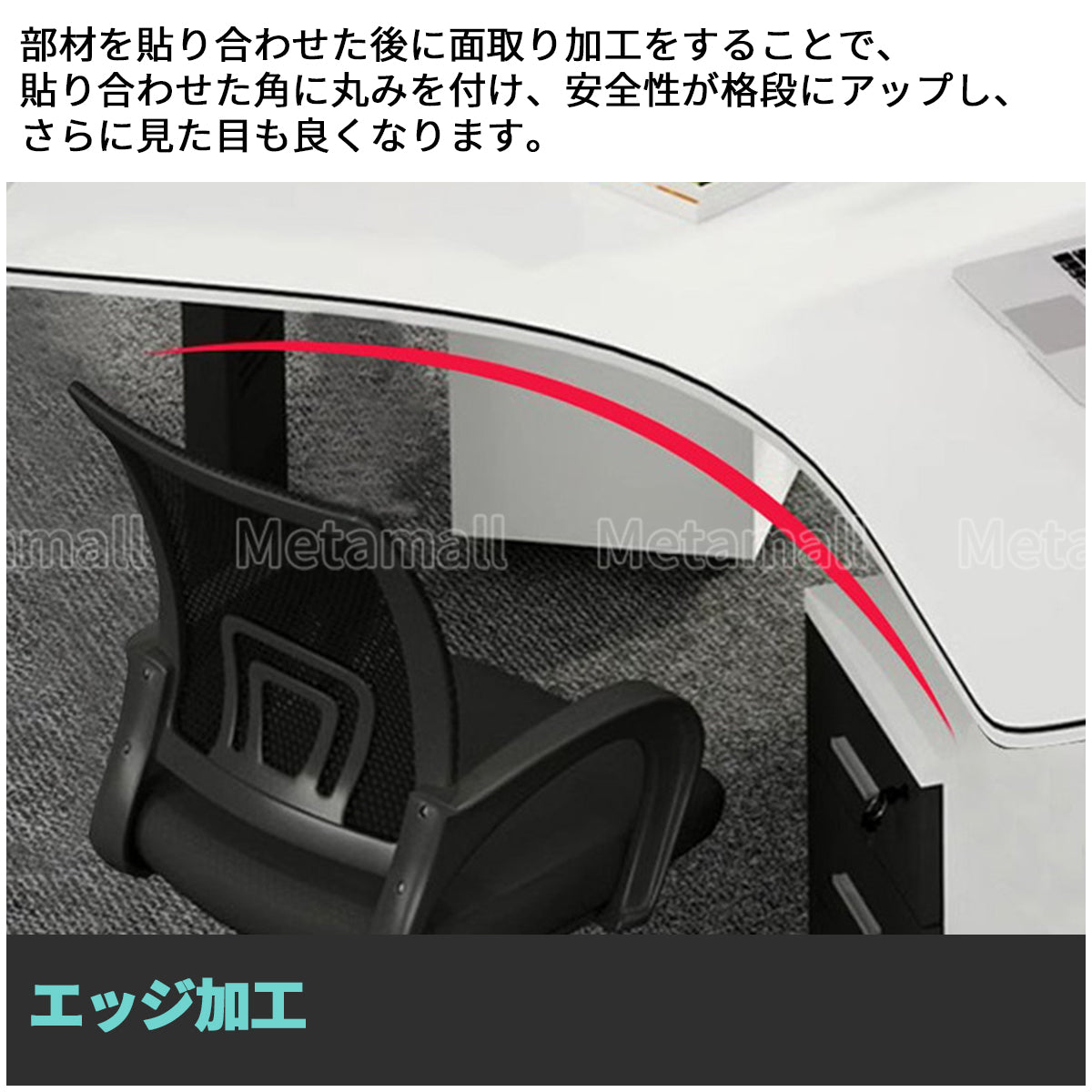 デスク　オフィスデスク　多用途デスク　作業台　事務机　カスタマイズ可能　BGZ-M-007