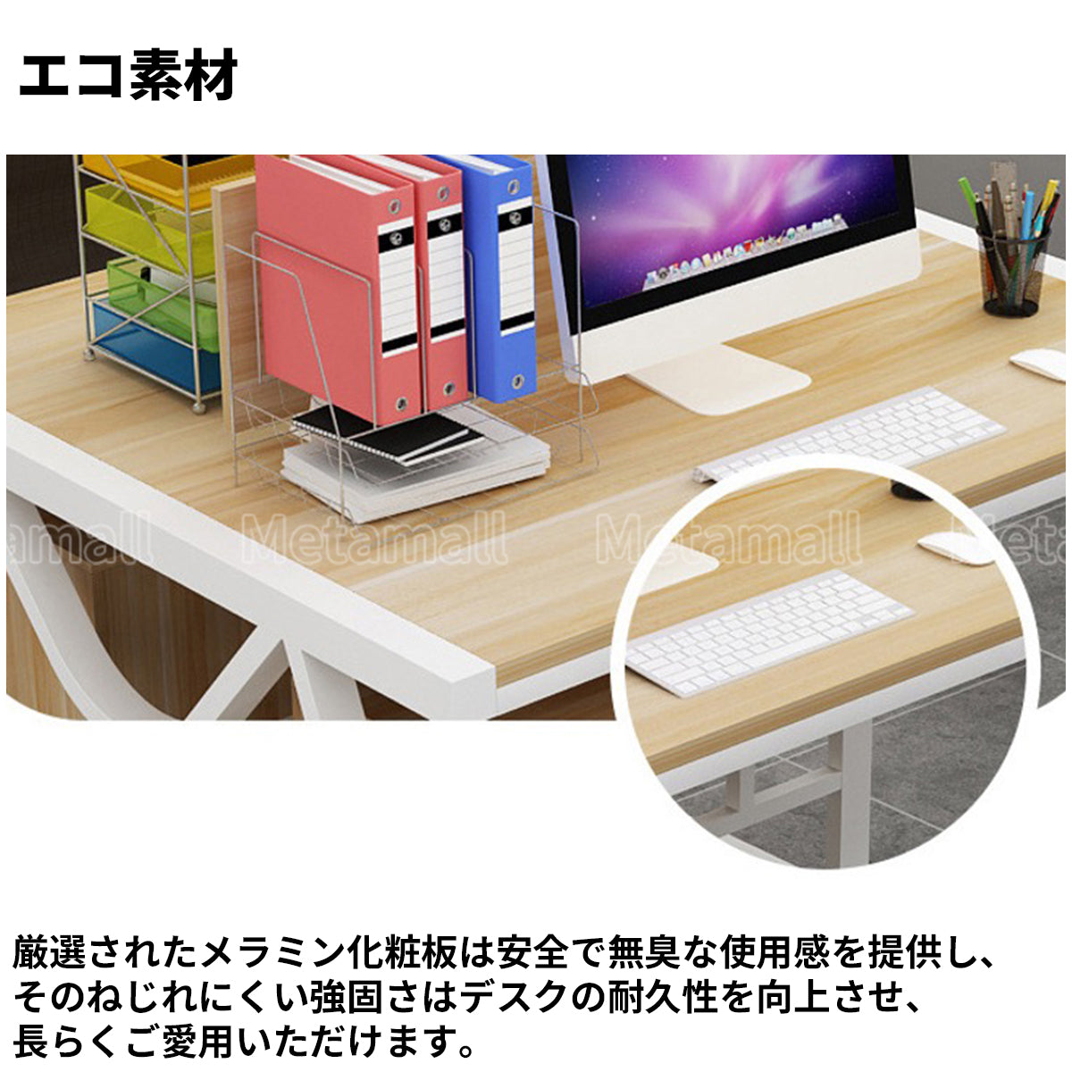 オフィスデスク デスク ワークテーブル ワークデスク 机 作業台  事務机　BGZ-M-012
