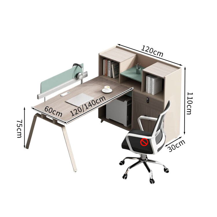 かっこいい オフィス デスク　シンプルモダン　ナチュラルテイスト　メラミン化粧板　サイドキャビネット　分類収納　スチール脚　ハの字構造　ダイヤル錠　シャビーグレー　カスタマイズ可能　BGZ-M051