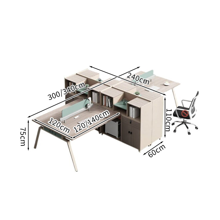 かっこいい オフィス デスク　シンプルモダン　ナチュラルテイスト　メラミン化粧板　サイドキャビネット　分類収納　スチール脚　ハの字構造　ダイヤル錠　シャビーグレー　カスタマイズ可能　BGZ-M051