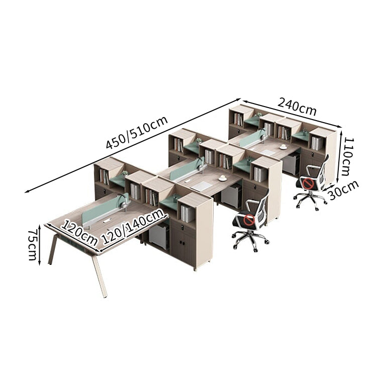 かっこいい オフィス デスク　シンプルモダン　ナチュラルテイスト　メラミン化粧板　サイドキャビネット　分類収納　スチール脚　ハの字構造　ダイヤル錠　シャビーグレー　カスタマイズ可能　BGZ-M051