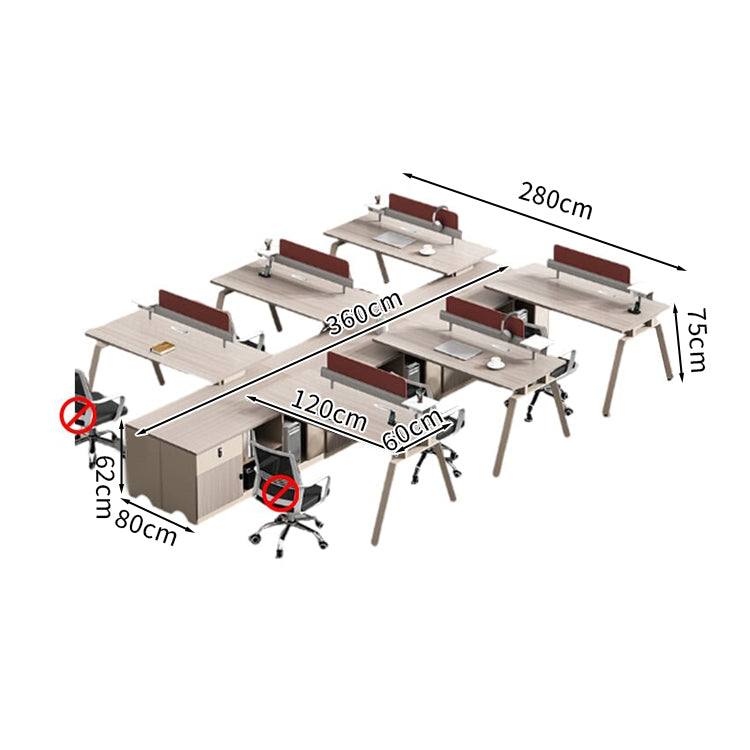 オフィス デスク l 型 デスク　メラミン化粧板　ナチュラルテイスト　モダン感　スチール脚　デスクトップパネル　コンセント取付可能　サイドキャビネット　ダイヤル錠　ワインレッド　カスタマイズ可能　BGZ-M052
