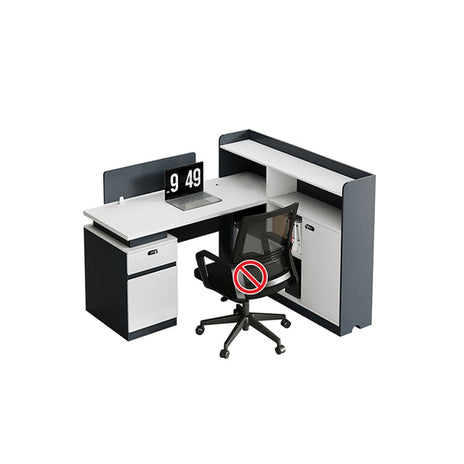 オフィスデスク　サイドキャビネット　大容量収納　ダイヤル錠　使い勝手　パネル付き　シンプル 　ホワイト　グレー　カスタマイズ可能　BGZ-M064