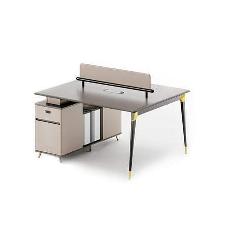 オフィスデスク　PCデスク　事務机　サイドキャビネット付き　PC収納　ダイヤル錠付き　収納スペース　エレガント　高品質　カスタマイズ可能　BGZ-M066