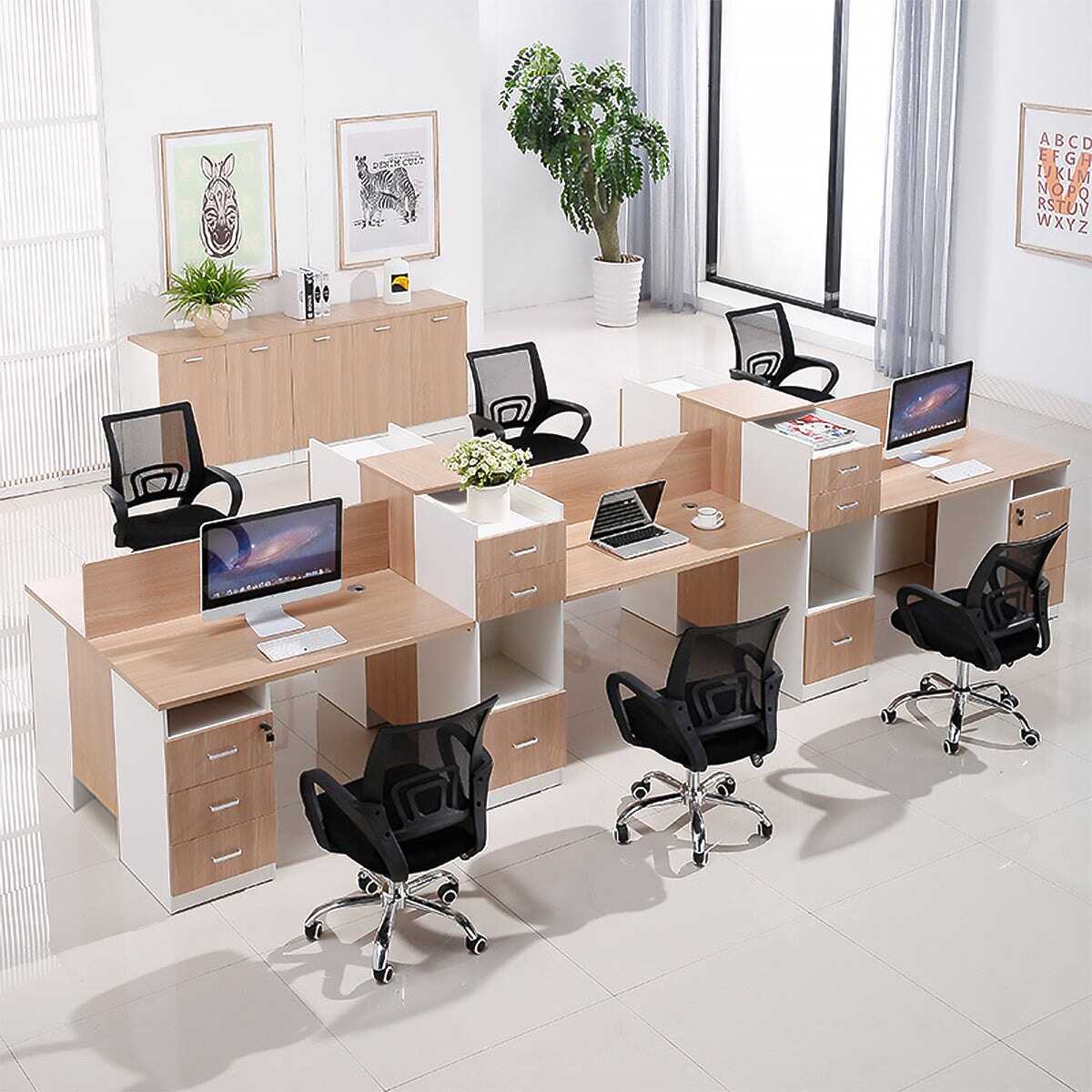 デスクトップパネル　エコ板材　厚み　頑丈　サイドキャビネット　多段式　分類収納　配線孔　錠付き　幕板　デスク　オフィスデスク　機能的　使い勝手　洗練　BGZ-M072