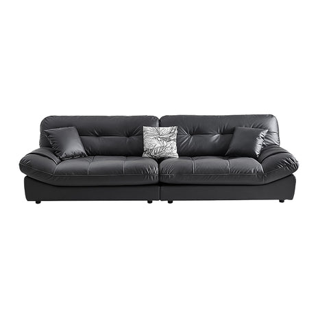 広い座面　ゆとり　アームレスト　立体感　ポリエステル　ラテックス　柔らか　ロータイプ　ソファ　リビングソファ　大型　ふわふわ　快適　心地よい　ブラック　BSF-M184