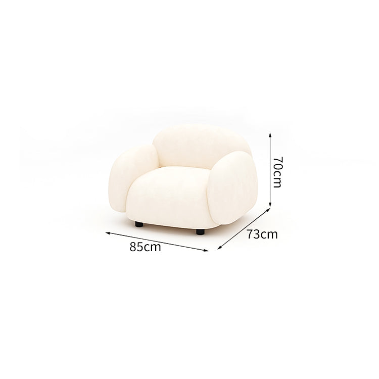 頑丈　高反発ウレタン　弾力性　柔らか　テディフリース　ボリューム　丸み　ソファ　リビングソファ　シック　可愛い　快適　ホワイト　カスタマイズ可能　BSF-M188