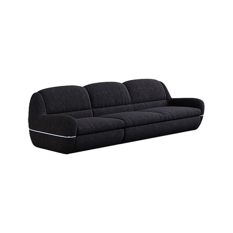 デザイナーソファ　リビングソファ　ソファ　座り心地　シンプル　ウレタンフォーム　シープボア　柔らかい　モダン　ブラック　カスタマイズ可能　BSF-M192