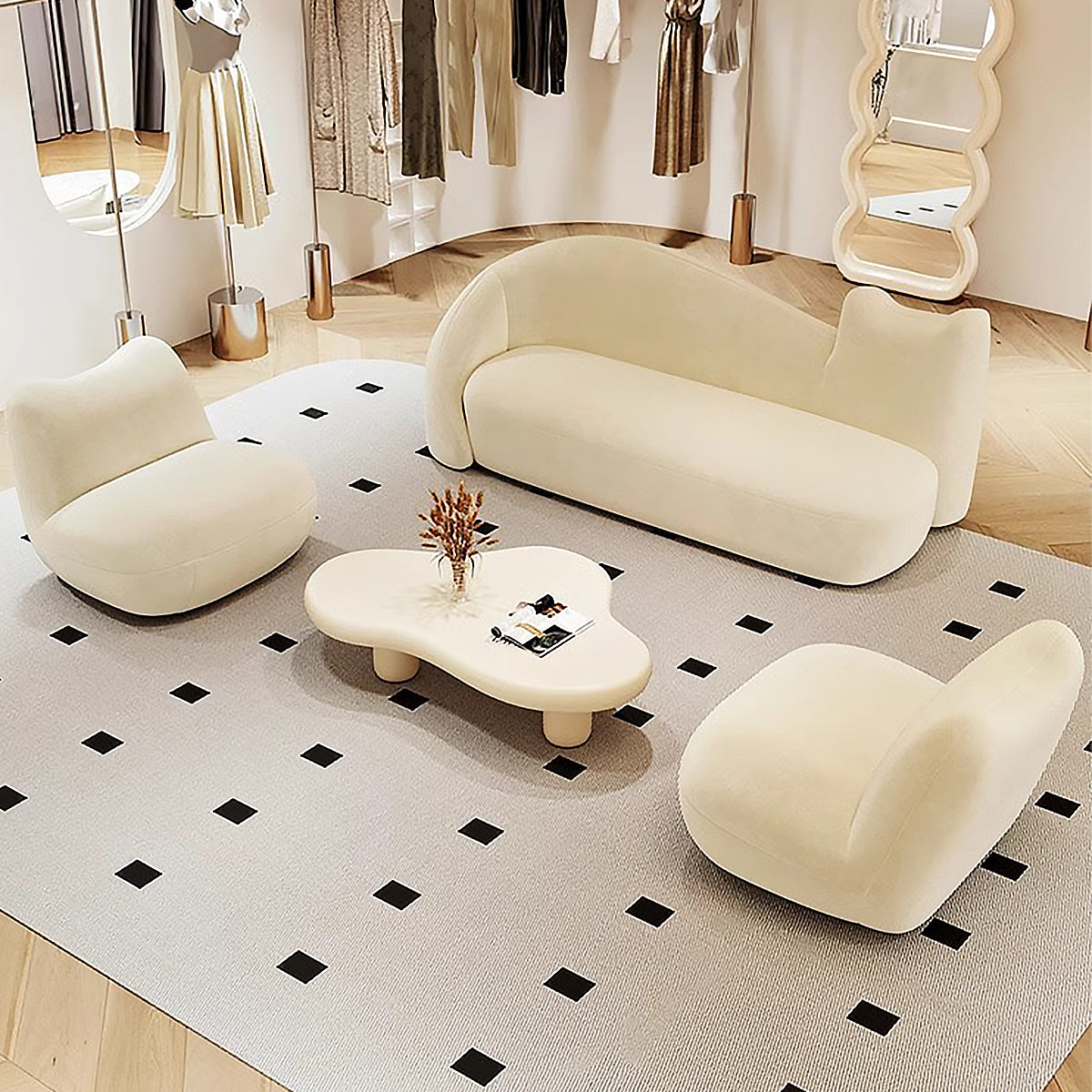 人間工学　柔らかい　ウレタンフォーム　フランネル　背もたれ　座り心地ソファ　柔らかい　リビングソファ　シック　シンプル　ブラック　BSF-M211