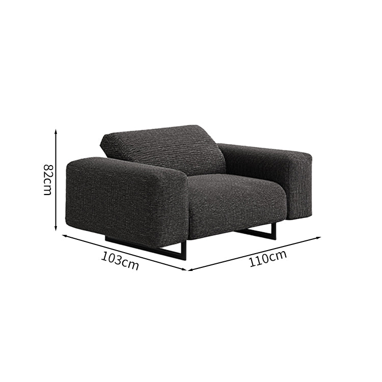 リビングソファ　座り心地　応接ソファ　柔らかい　シリコンフィル　幅広い座面　コットンリネン　オシャレ　グレー　BSF-M213