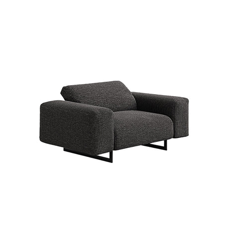 リビングソファ　座り心地　応接ソファ　柔らかい　シリコンフィル　幅広い座面　コットンリネン　オシャレ　グレー　BSF-M213