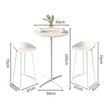 バーテーブル　テーブルセット　丸み　焼付ワニス　コンパクト　チェア　お手入れ簡単　焼付ワニス　高防水性　高品質　ホワイト　ブラック　カスタマイズ可能　BTZ-M020