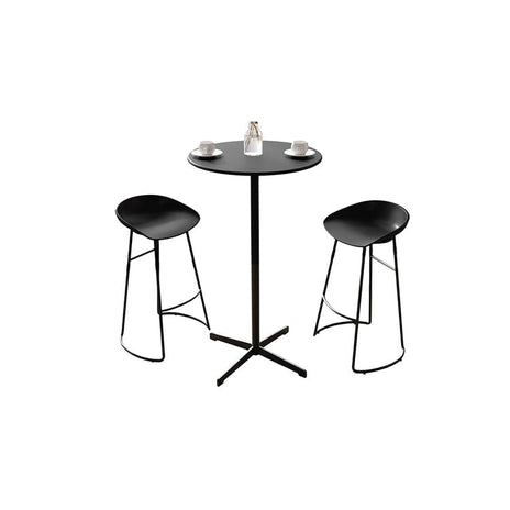 バーテーブル　テーブルセット　丸み　焼付ワニス　コンパクト　チェア　お手入れ簡単　焼付ワニス　高防水性　高品質　ホワイト　ブラック　カスタマイズ可能　BTZ-M020