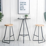 アイアンフレーム　頑丈　丸型天板　ぶつかり防止　安定性　テーブル　カウンターテーブル　シンプル　モダン　ホワイト　ブラック　カスタマイズ可能　BTZ-M023