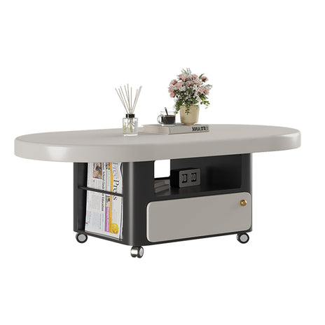 オシャレ　シック　シンプル　モダン　スタイリッシュ　キャスター　雑誌棚　センターテーブル　ローテーブル　ベニヤ合板　CJ-M055