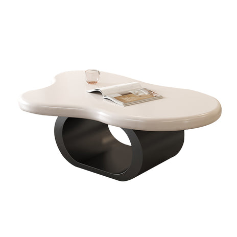 リビングテーブル　ローテーブル　スチールフレーム　Ｒ加工　デザイン性　安定感　耐荷重　高品質　デザイナーズ　ブラック　ホワイト　CJ-M058