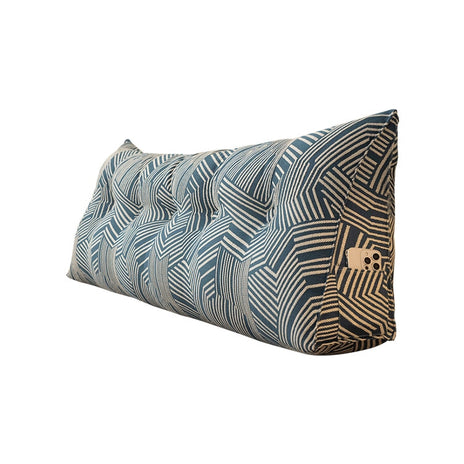 背もたれクッション　ラージベッドレスト　ヘッドボードクッション　　柔らか　ウレタン　背もたれ　高通気　人間工学　コットンリネン生地　サイドポケット　CTKD-M003　metamall