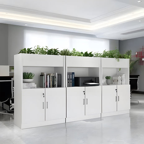 オフィス用書庫　キャビネット オフィス収納 木製書庫 木製キャビネット　CWG-M-005