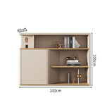 メラミン化粧板　カジュアル　分類収納　重厚感　オフィスキャビネット　ファイリングキャビネット　木製書庫　書類整理棚　モダン　CWG-M006