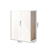 冷間成形鋼　引き戸　可動棚板　シリンダー錠　オフィスキャビネット　ファイリングキャビネット　スチール製書庫　ホワイト　カスタマイズ可能　CWG-M011