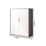 冷間成形鋼　引き戸　可動棚板　シリンダー錠　オフィスキャビネット　ファイリングキャビネット　スチール製書庫　ホワイト　カスタマイズ可能　CWG-M011