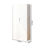 冷間成形鋼　引き戸　可動棚板　シリンダー錠　オフィスキャビネット　ファイリングキャビネット　スチール製書庫　ホワイト　カスタマイズ可能　CWG-M011