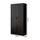 冷間成形鋼　引き戸　可動棚板　シリンダー錠　オフィスキャビネット　ファイリングキャビネット　スチール製書庫　ホワイト　カスタマイズ可能　CWG-M011