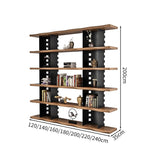 天然木　スチールフレーム　焼付塗装　収納棚　シェルフ　オープンシェルフ　おしゃれ　ブラック　カスタマイズ可能　CWG-M036