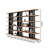 天然木　スチールフレーム　焼付塗装　収納棚　シェルフ　オープンシェルフ　おしゃれ　ブラック　カスタマイズ可能　CWG-M036