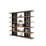 天然木　スチールフレーム　焼付塗装　収納棚　シェルフ　オープンシェルフ　おしゃれ　ブラック　カスタマイズ可能　CWG-M036