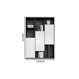 エコ素材　分類収納　オフィス収納　収納キャビネット　ファイリングキャビネット　書類整理棚　シンプル　モダン　ホワイト　カスタマイズ可能　CWG-M039