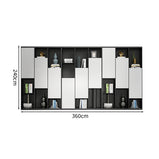 エコ素材　分類収納　オフィス収納　収納キャビネット　ファイリングキャビネット　書類整理棚　シンプル　モダン　ホワイト　カスタマイズ可能　CWG-M039