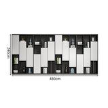 エコ素材　分類収納　オフィス収納　収納キャビネット　ファイリングキャビネット　書類整理棚　シンプル　モダン　ホワイト　カスタマイズ可能　CWG-M039