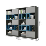 エコ素材　分類収納　バイカラーデザイン　オフィス収納　収納キャビネット　ファイリングキャビネット　書類整理棚　シンプル　モダン　カスタマイズ可能　CWG-M040