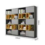 エコ素材　分類収納　バイカラーデザイン　オフィス収納　収納キャビネット　ファイリングキャビネット　書類整理棚　シンプル　モダン　カスタマイズ可能　CWG-M040