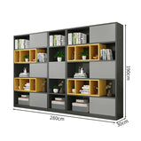 エコ素材　分類収納　バイカラーデザイン　オフィス収納　収納キャビネット　ファイリングキャビネット　書類整理棚　シンプル　モダン　カスタマイズ可能　CWG-M040