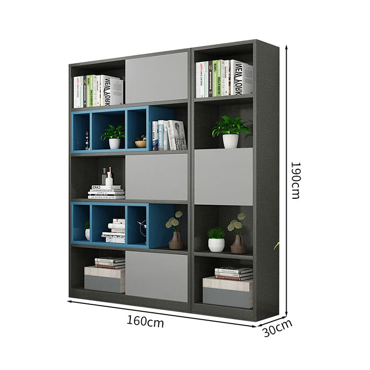 エコ素材　分類収納　バイカラーデザイン　オフィス収納　収納キャビネット　ファイリングキャビネット　書類整理棚　シンプル　モダン　カスタマイズ可能　CWG-M040