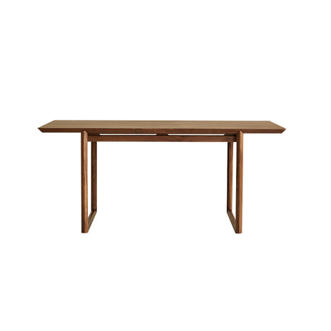 木目調　天然木　ウォルナット材　耐荷重　ダイニングテーブル　広々とした天板　厚みのある脚　ホゾ組み構造　ロの字脚　カスタマイズ可能　CZ-M070