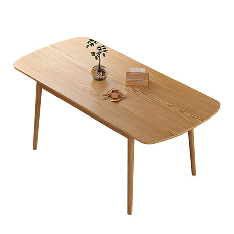 展開可能　木目調　ラバーウッド　耐荷重抜群　Ｒ加工　広々とした天板　天然木　省スペース　ダイニングテーブル　テーブル　モダン　機能的　ウォールナット　CZ-M075