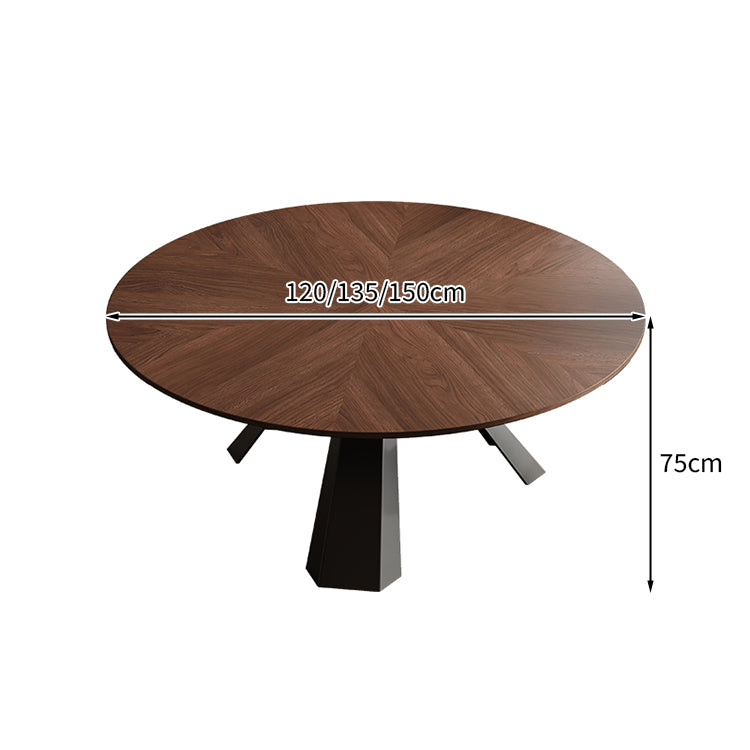 炭素鋼脚　安定性　重厚感　天然木　二重天板　回転　取り外し　面取り加工　幅広　ゆとり　テーブル　ダイニングテーブル　食卓　木目調　穏やか　落ち着き　CZ-M077