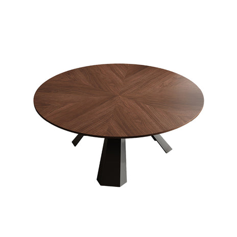 炭素鋼脚　安定性　重厚感　天然木　二重天板　回転　取り外し　面取り加工　幅広　ゆとり　テーブル　ダイニングテーブル　食卓　木目調　穏やか　落ち着き　CZ-M077