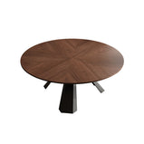 炭素鋼脚　安定性　重厚感　天然木　二重天板　回転　取り外し　面取り加工　幅広　ゆとり　テーブル　ダイニングテーブル　食卓　木目調　穏やか　落ち着き　CZ-M077