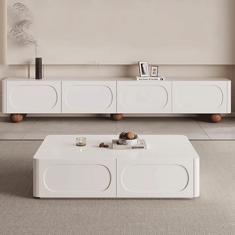 メラミン化粧板　天然木脚　引き出し　テレビ台　テレビ　テレビボード　リビング用　お手入れ簡単　シンプル　ホワイト　カスタマイズ可能　DSG-M039