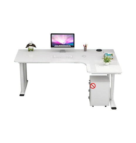 L字デスク　パソコンデスク　オフィスデスク　机　配線穴キャップ　厚い天板　おしゃれ　木目調　カスタマイズ可能　HD206-K