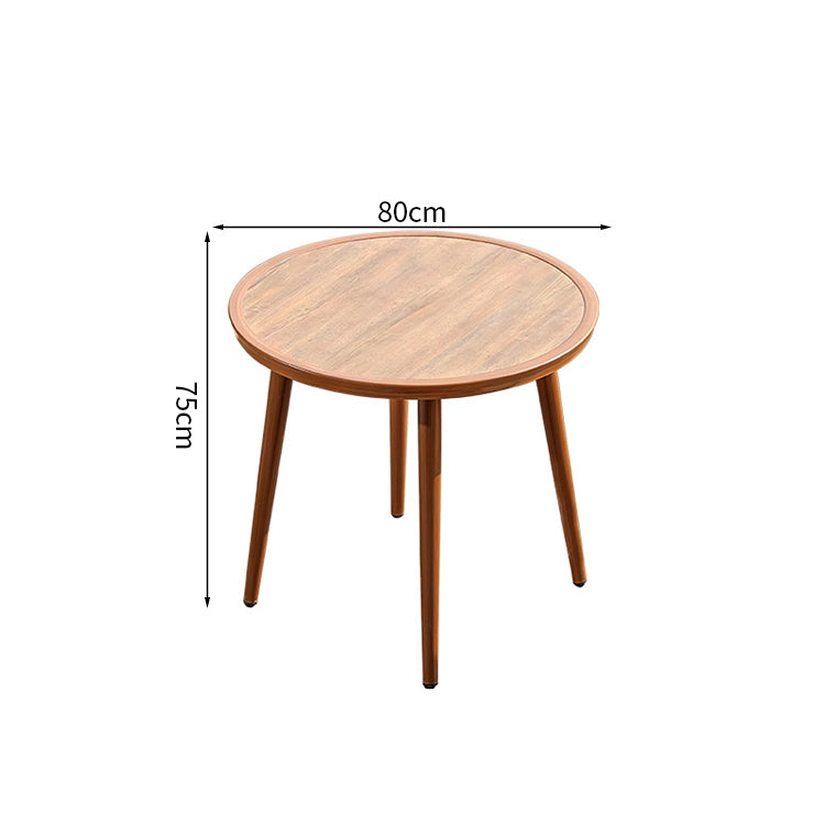 メラミン化粧板　脚パッド　エッジ加工　籐編み背もたれ　耐久性　アウトドア　セット　デスク　椅子　チェア　快適　シンプル　HWZY-M032