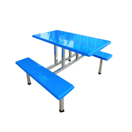 ガーデンテーブル・チェアセット　スチールフレーム　焼付塗装　焼付ワニス　高耐候性　屋外　アウトドア　堅固　ブルー　レッド　HWZY-M038