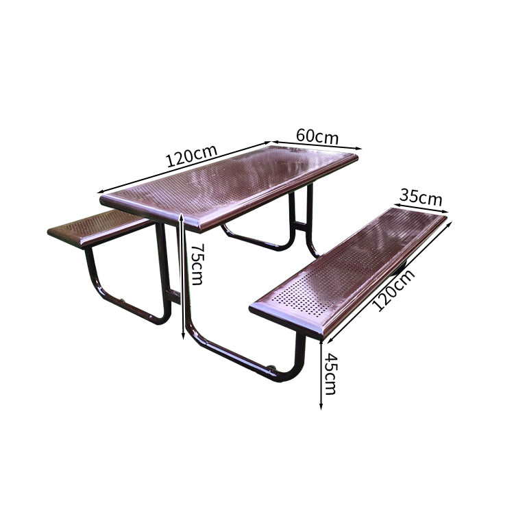 アウトドア　テーブル　チェア　セット　屋外　Ｒ加工　スチールフレーム　耐候性　長持ちしやすい　ブラウン　イエロー　カスタマイズ可能　HWZY-M040