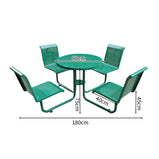 アウトドア　テーブル　チェア　セット　屋外　Ｒ加工　スチールフレーム　耐候性　長持ちしやすい　ブラウン　イエロー　カスタマイズ可能　HWZY-M040