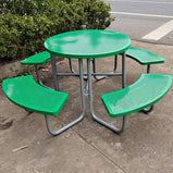 アウトドア　テーブル　チェア　セット　屋外　Ｒ加工　スチールフレーム　耐候性　長持ちしやすい　ブラウン　イエロー　カスタマイズ可能　HWZY-M040